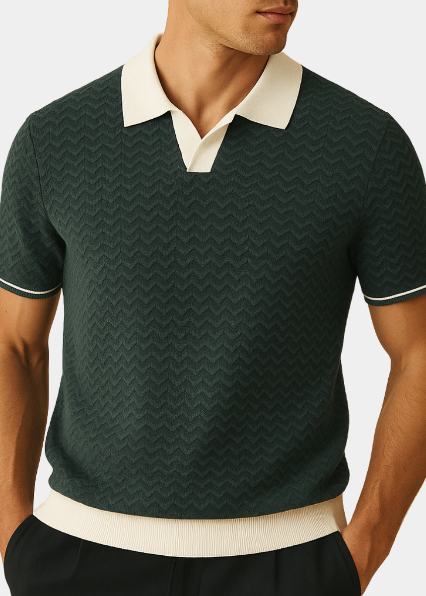 LUCA | Polo shirt en tissu riccio de