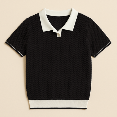 LUCA | Polo shirt en tissu riccio de