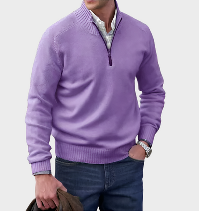 MALIK | Pull élégant avec fermeture éclair