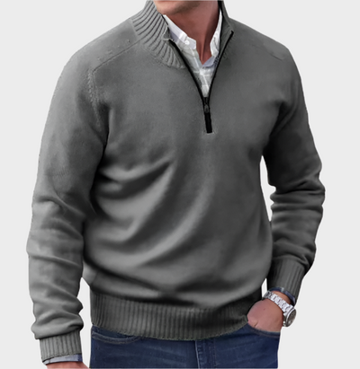MALIK | Pull élégant avec fermeture éclair